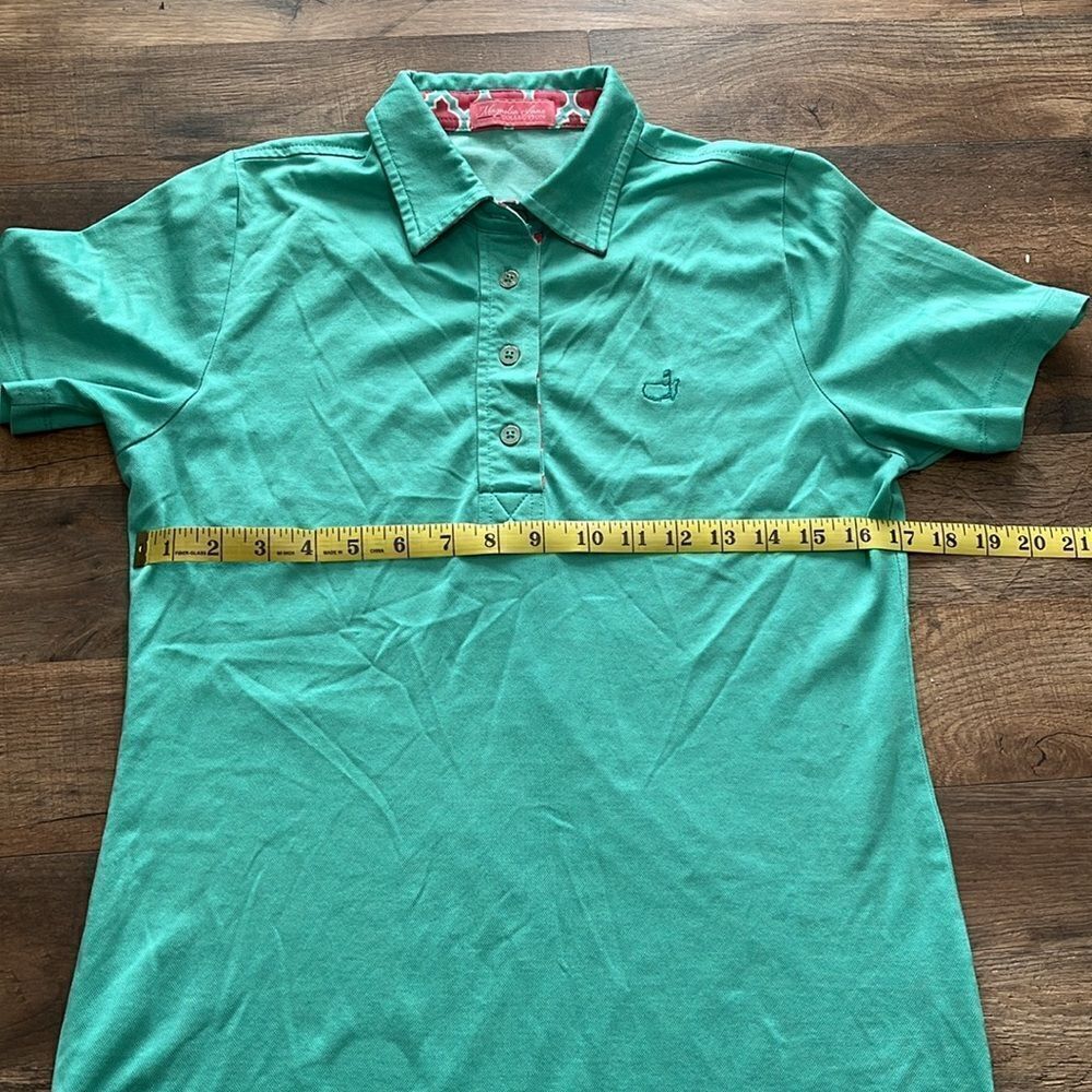 Magnolia Lane Size Medium Women's Polo Light Green w/ Master's Logo EUC - Picture 5 of 5